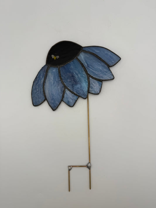 Large Stained Glass Coneflower by Debi