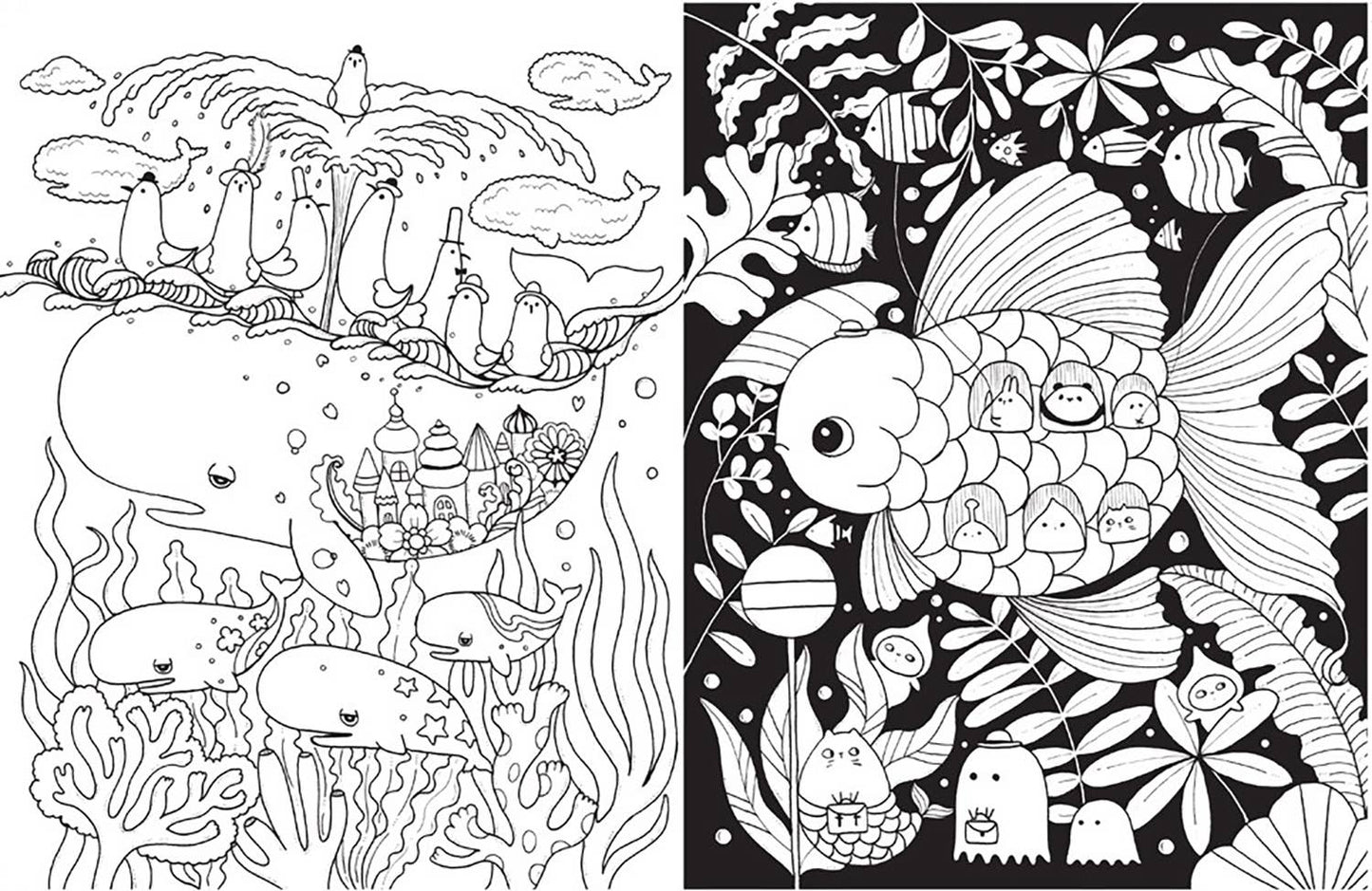 A Million Sea Creatures Coloring Book - The Regal Find