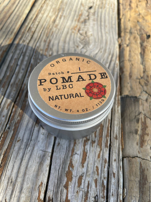 Organic Pomade by LBC - Natural (Unscented): 2 oz
