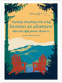 Adirondacks Anniversary Card: Card with Envelope and Cello Jacket - The Regal Find