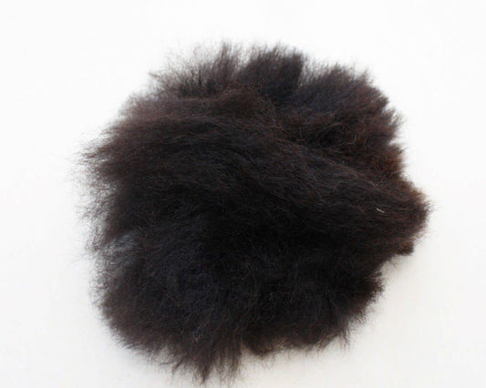 Alpaca Fuzzball Pom - Pom: Dark Brown - The Regal Find