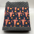 Angry Uterus and daisies kitchen towel - The Regal Find