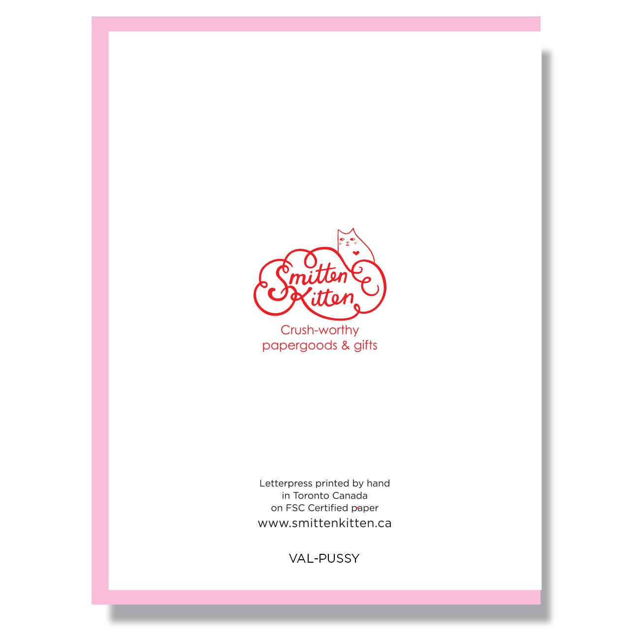 My Pussy Valentine's Day Card