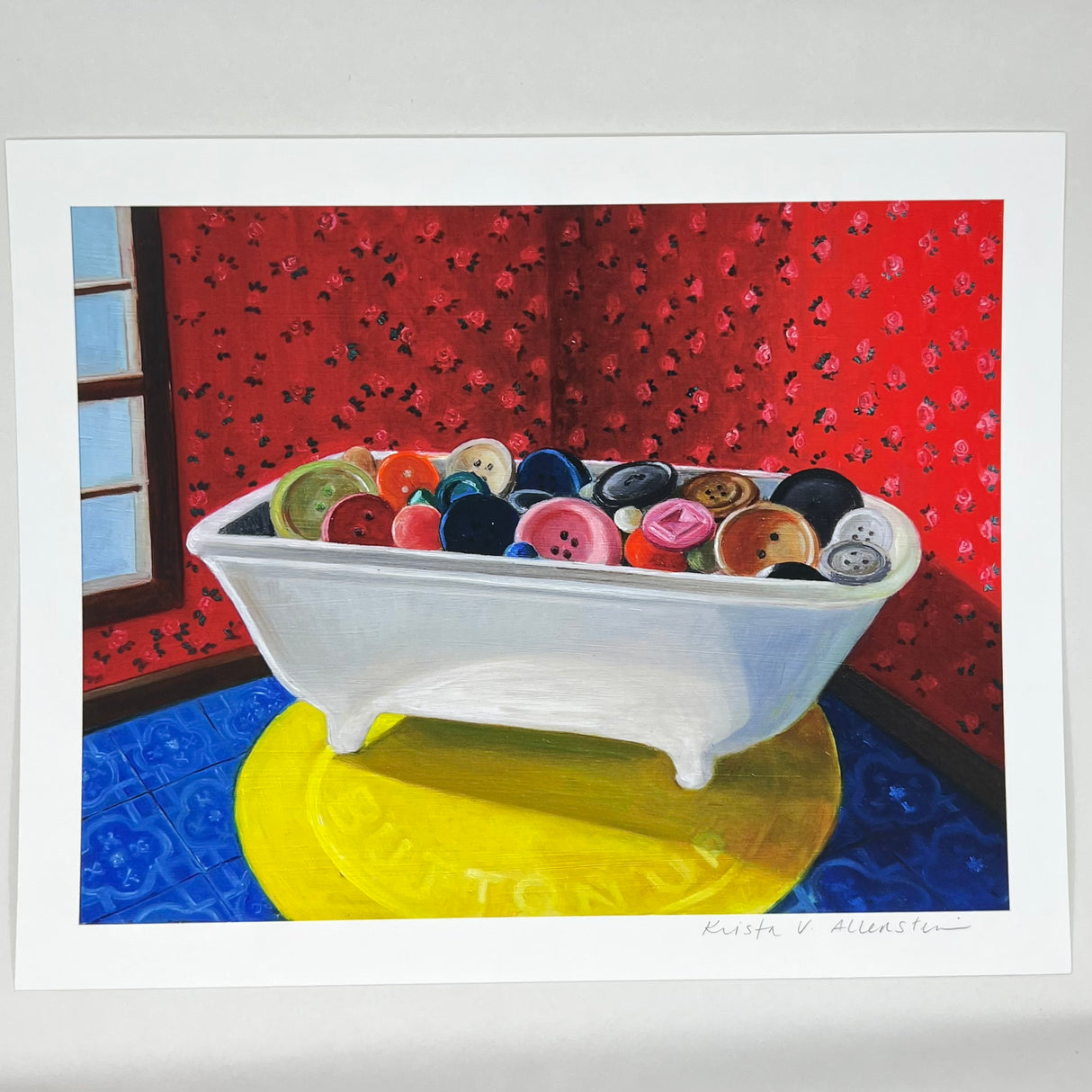 Bathtub Buttons Print