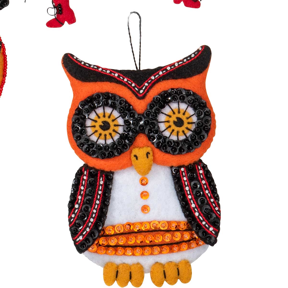 Bucilla Vintage Halloween Felt Ornaments Kit - Set of 6