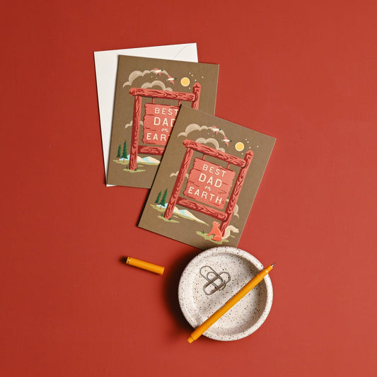 Best Dad on Earth Greeting Card - The Regal Find
