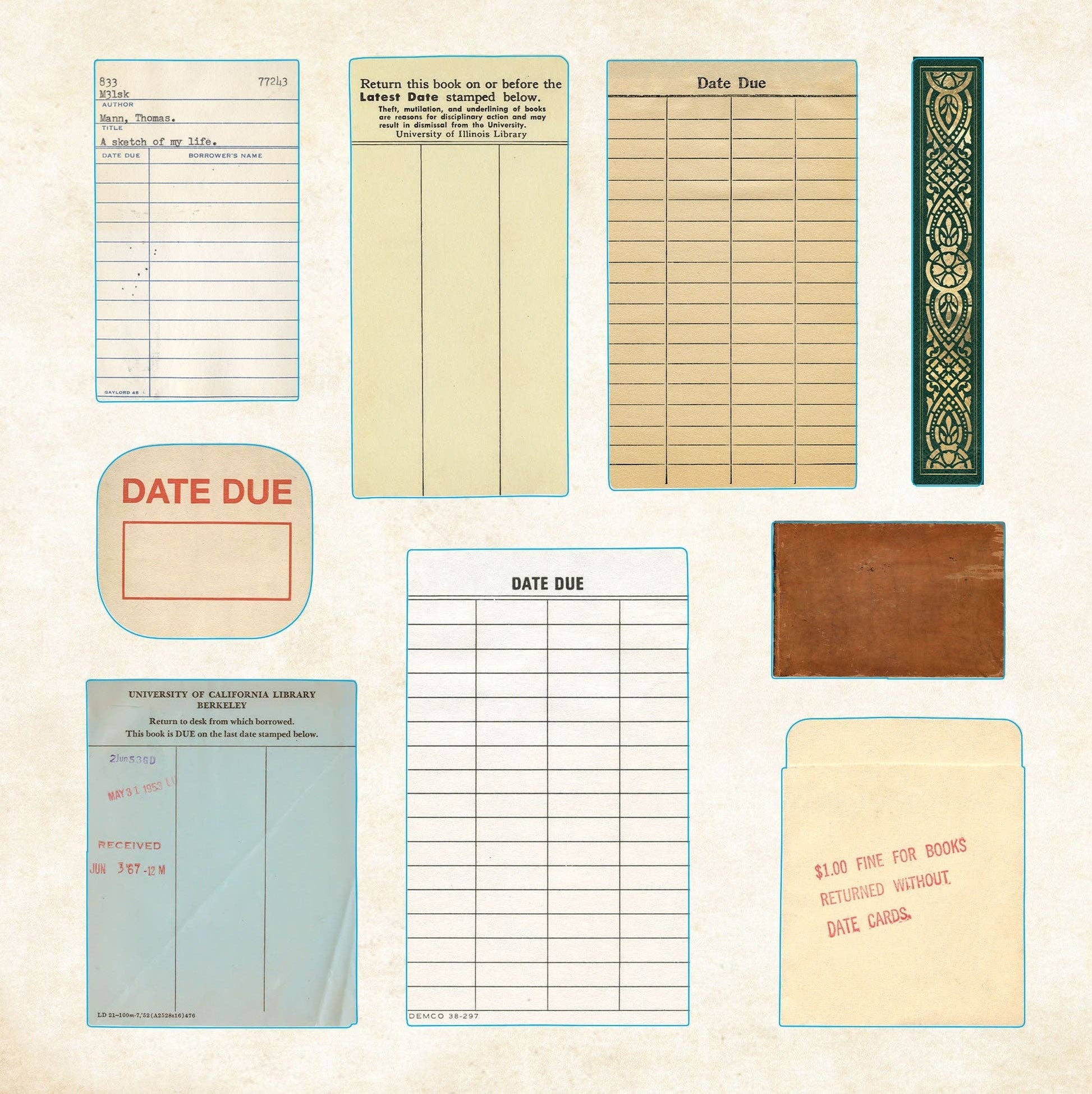 Bibliophilia Ephemera Sticker Book - The Regal Find