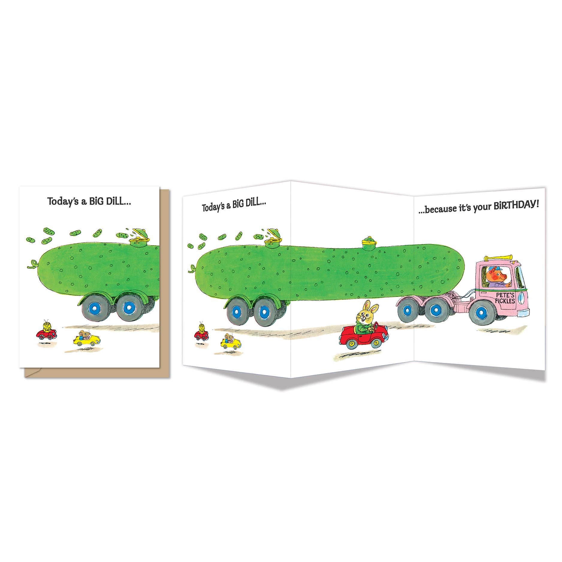 Big Dill Tri - Fold Birthday Card - The Regal Find
