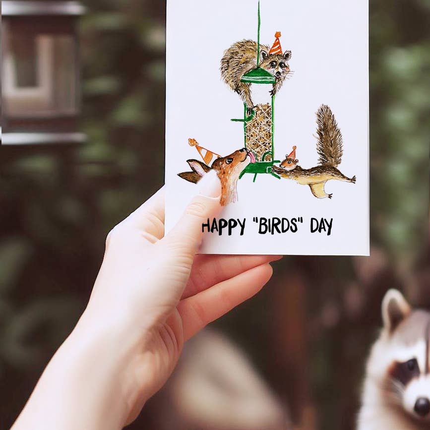 Bird Feeder Birthday - Funny Birthday Card - The Regal Find