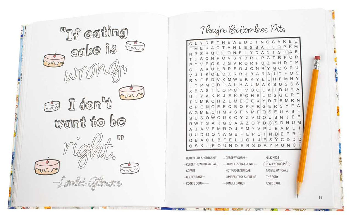 Gilmore Girls Word Search, Quips, Quotes and Coloring Book by Editors of Thunder Bay Press