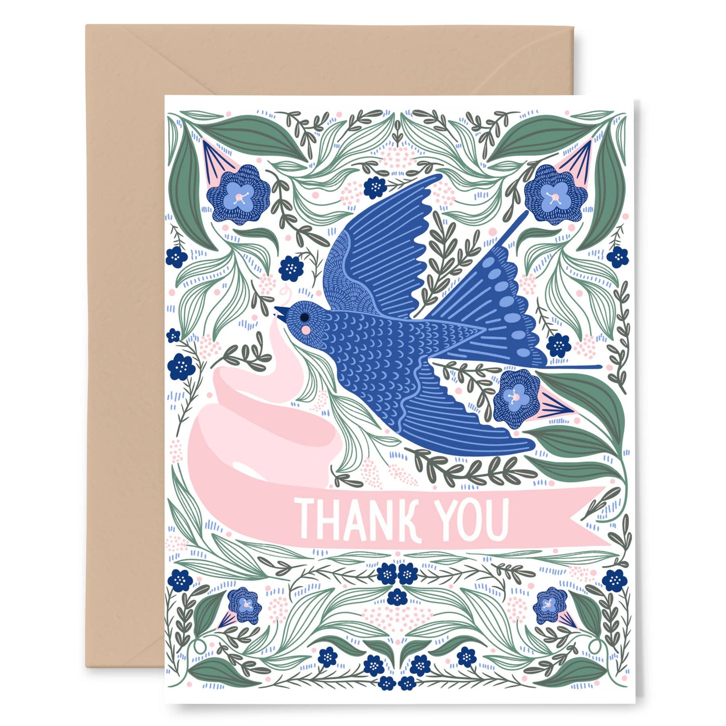 Barn Swallow Thank You Greeting Card