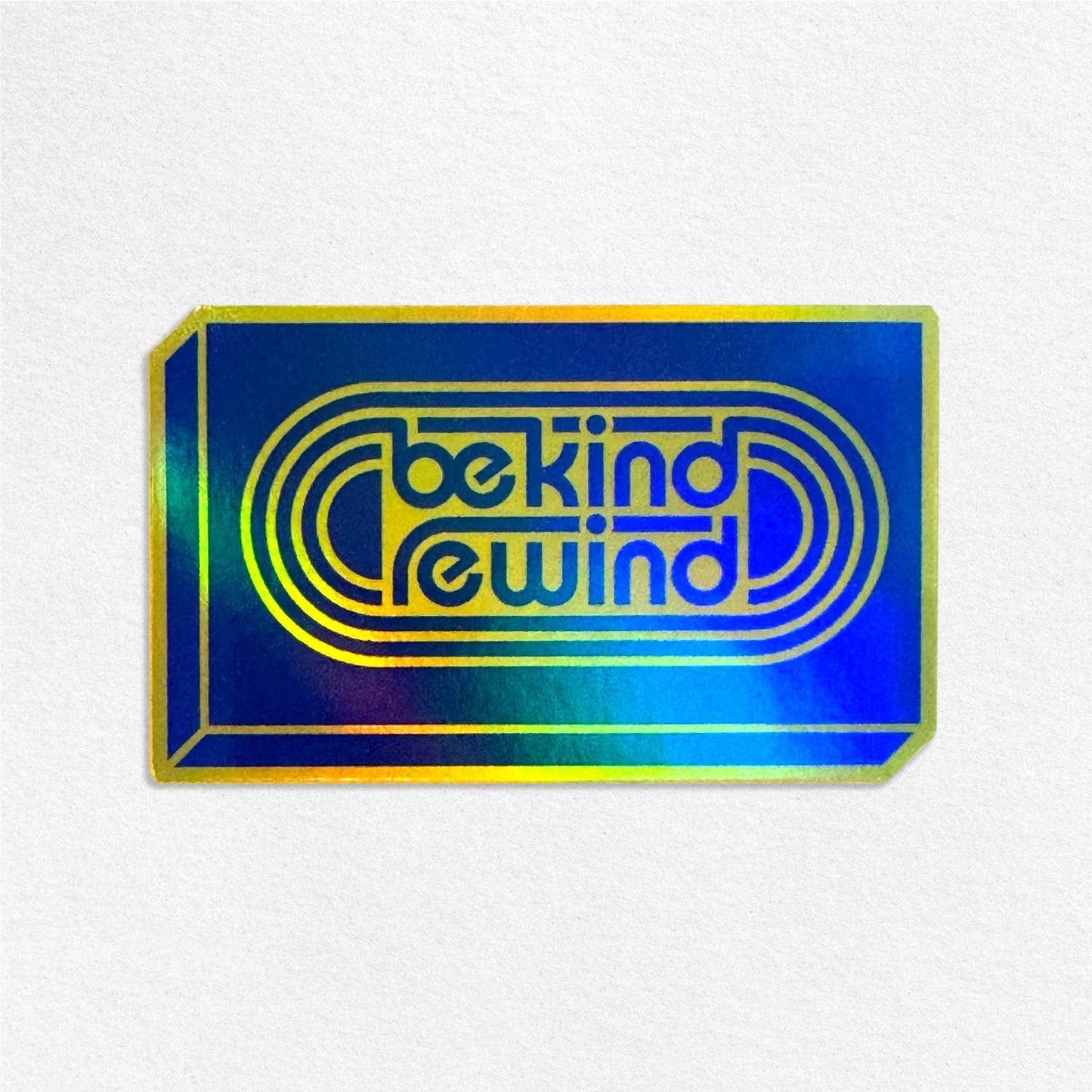 Blockbuster Be Kind Rewind Holo Sticker