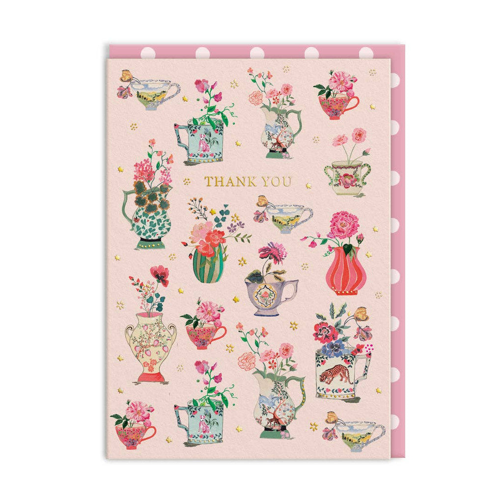 Cath Kidston Thank you Vases Card (11523) - The Regal Find