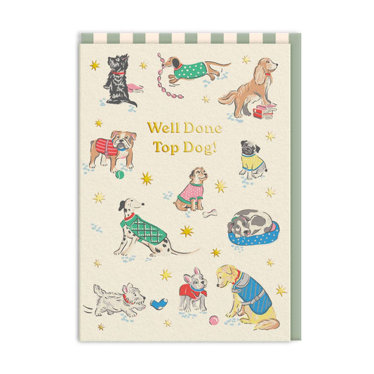 Cath Kidston Top Dog Congratulations Card (11531) - The Regal Find