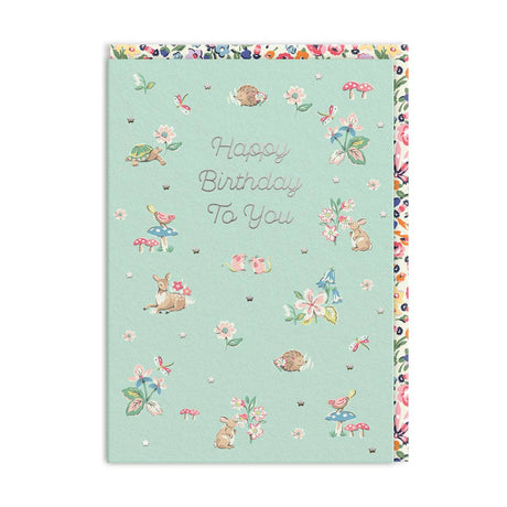 Cath Kidston Woodland Creatures Birthday Card (11506) - The Regal Find