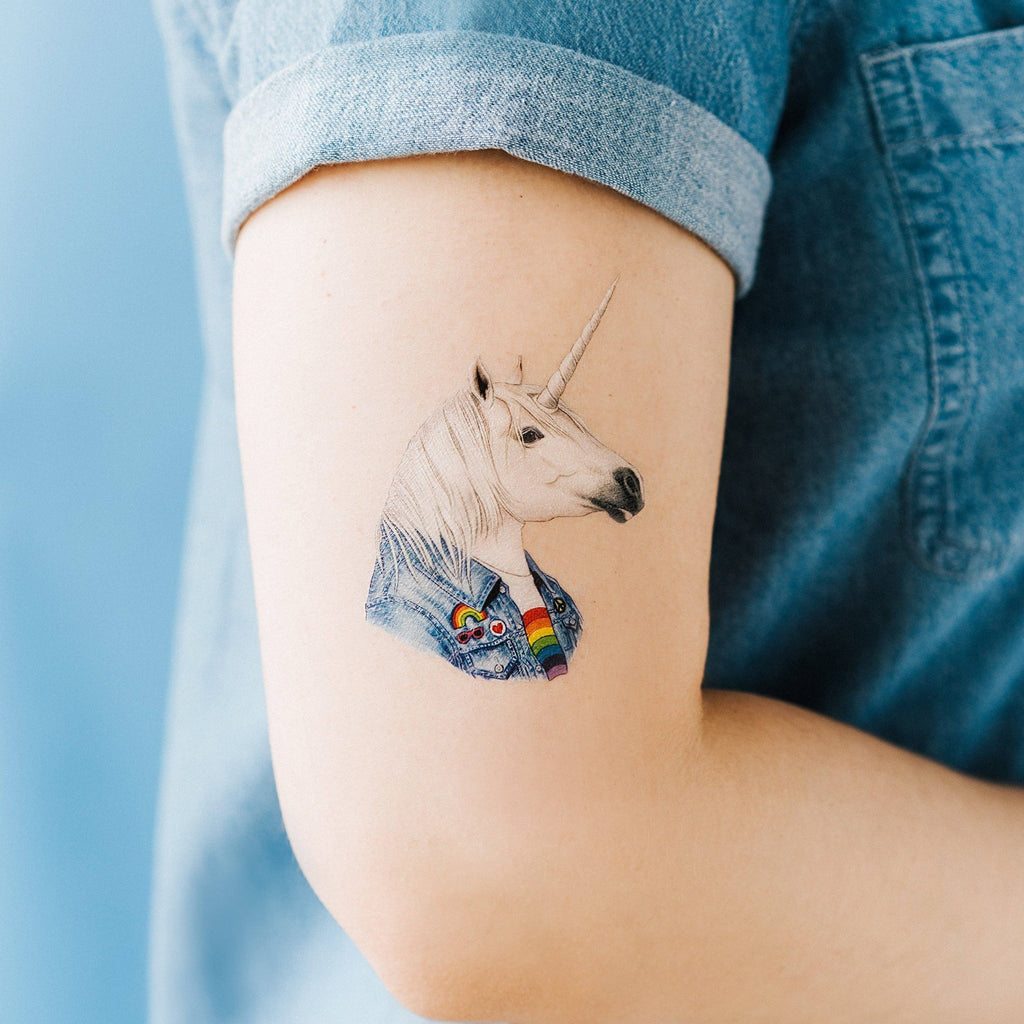 Cool Unicorn Tattoo Pair - The Regal Find