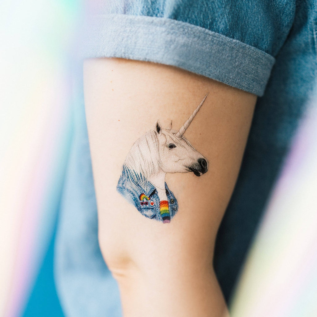 Cool Unicorn Tattoo Pair - The Regal Find