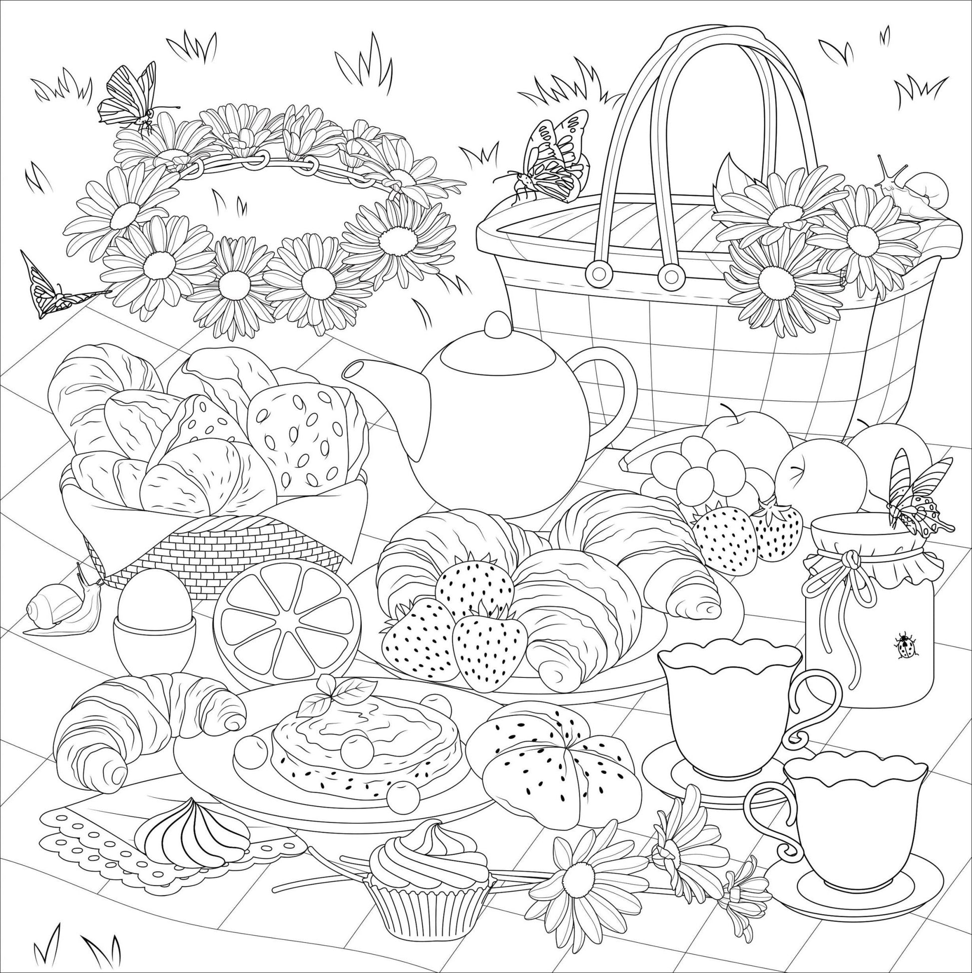 Cottagecore Adult Coloring Book - The Regal Find