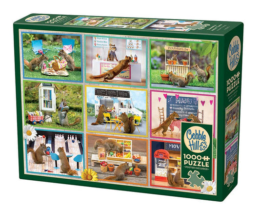 Squirrels Around town 1000pc puzzle