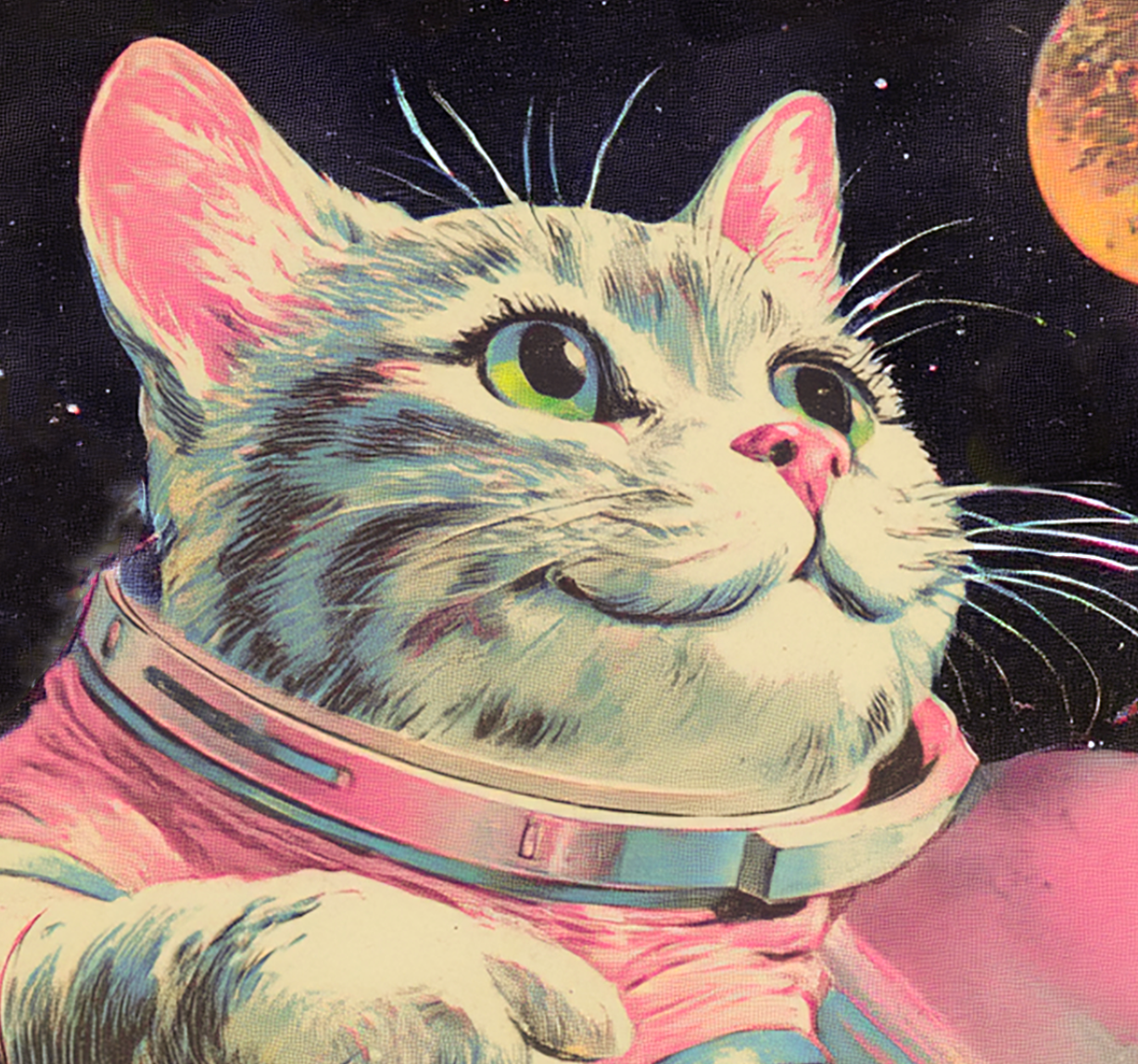 Out of This World Cat Card