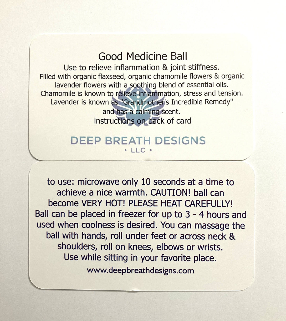 MASSAGE BALL stress relief, Good Medicine Ball, hot/cold: Greens / Unscented FLAXSEED ONLY