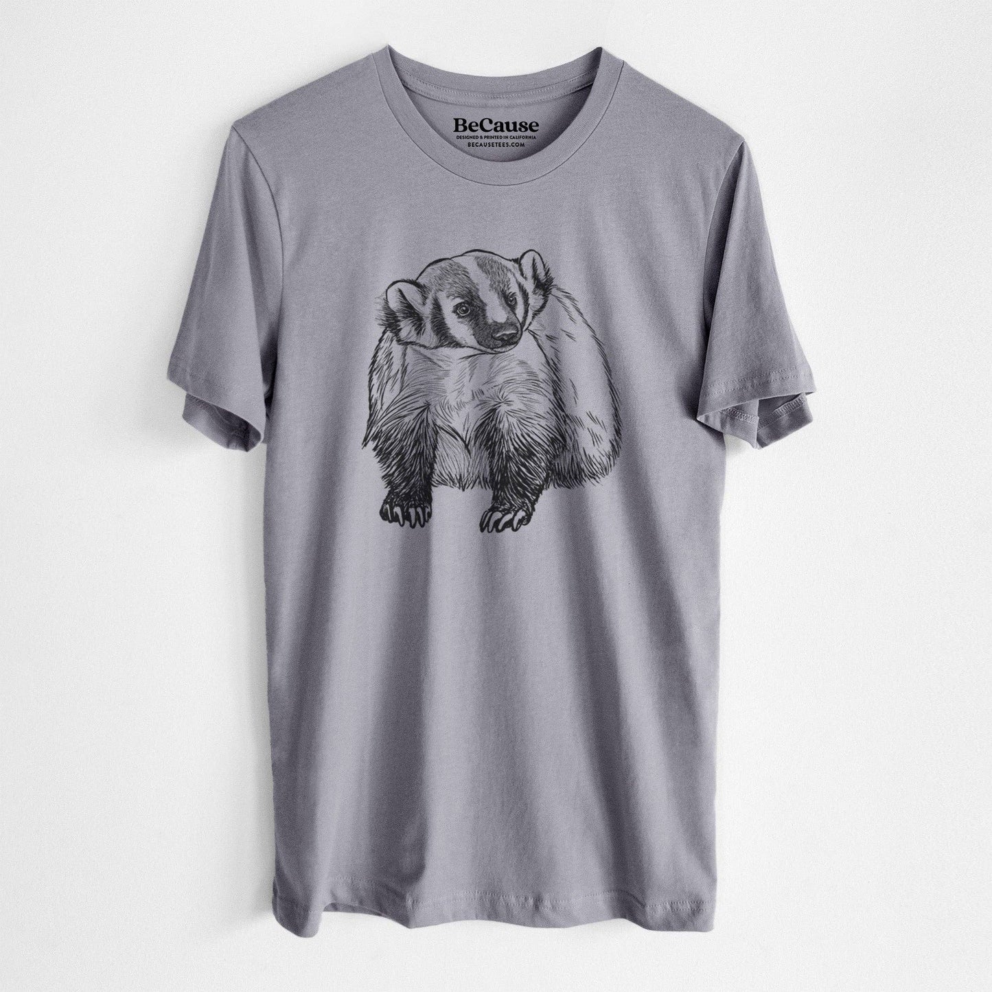 American Badger Unisex Storm Grey T-Shirt