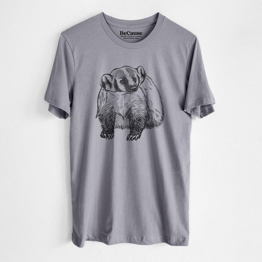 American Badger Unisex Storm Grey T-Shirt