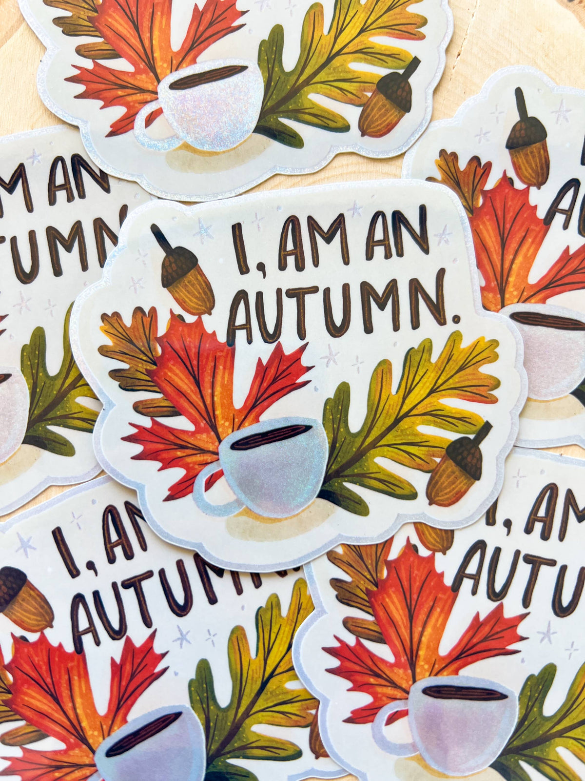 I am an Autumn Sticker, Fall Gilmore Girls Glitter Decal