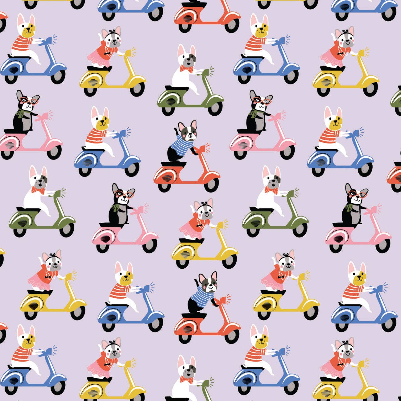 Pawsomely Posh Flannel: Light Purple