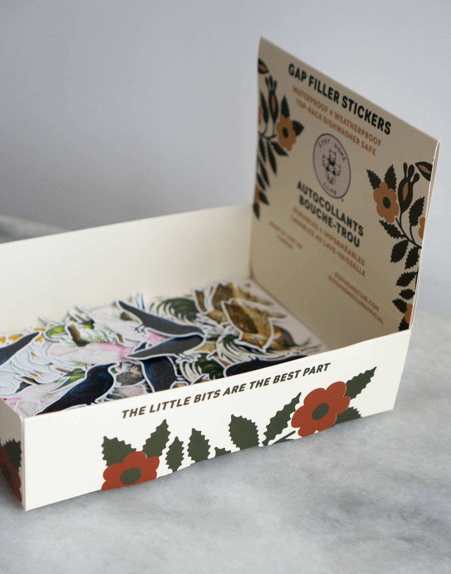 Vintage Art Stickers Bird World