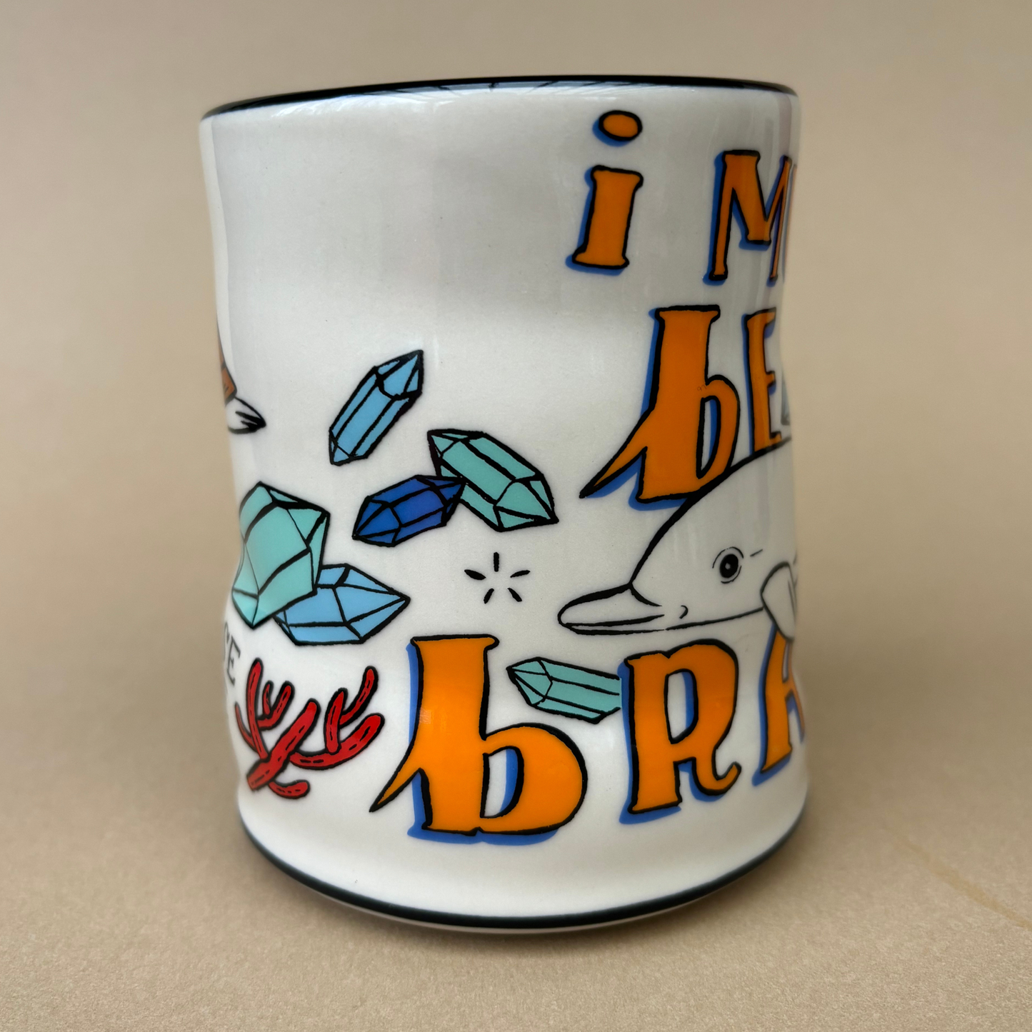 Lucky Sea Turtle Cup - XLarge Ceramic Mug
