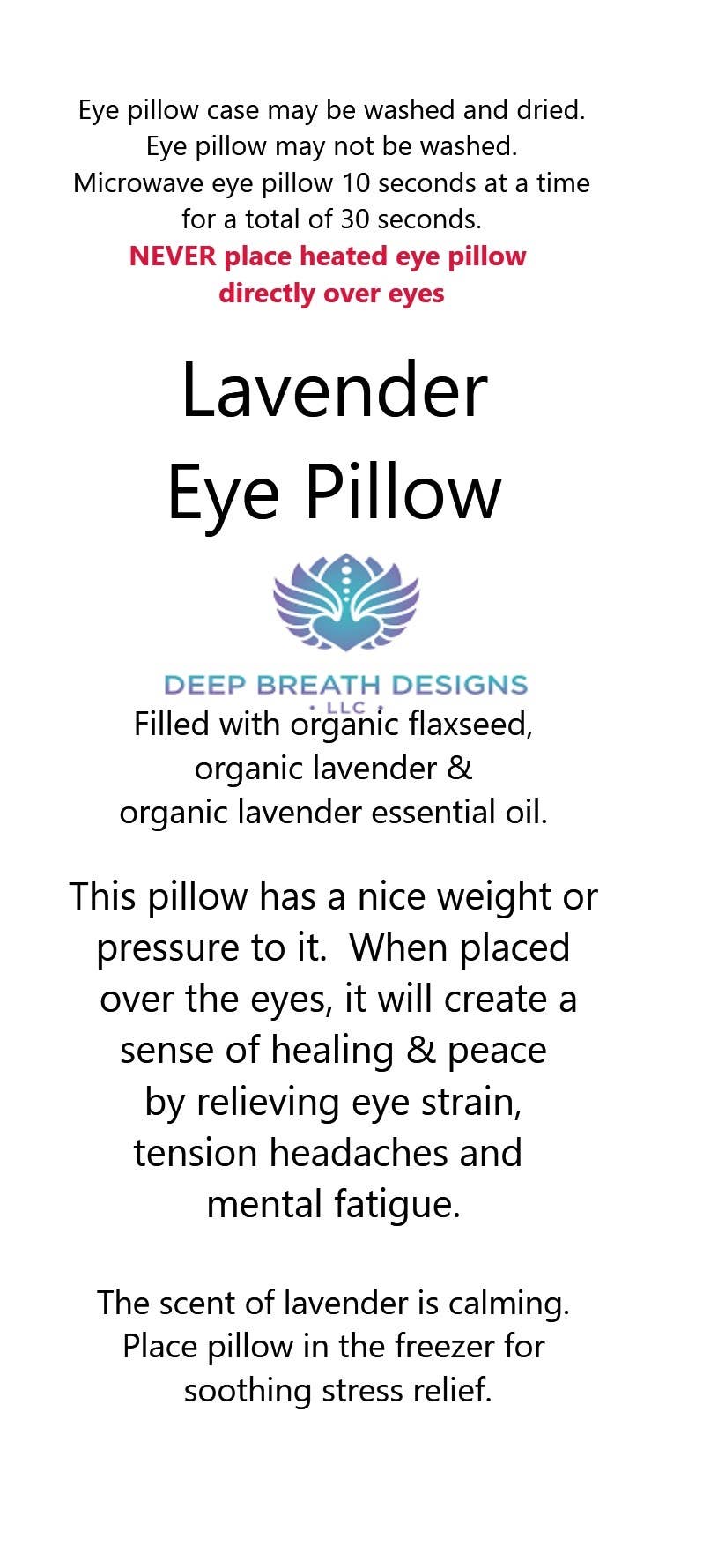 EYE PILLOW unscented/LAVENDER, hot/cold, yoga, meditation: Purple / Unscented FLAXSEED ONLY