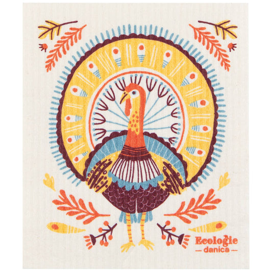 Autumn Plenty Thanksgiving Swedish Dishcloth