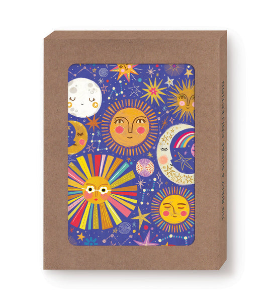 Suns & Moons Boxed Notecard - Set of 10