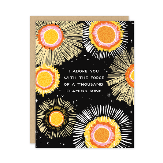 Flaming Suns Card - The Regal Find