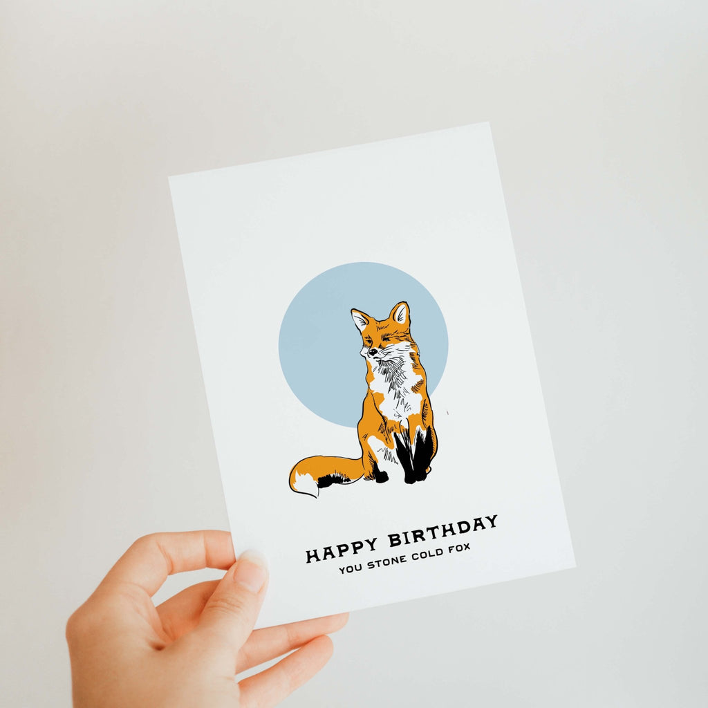 Fox Birthday Greeting Card - The Regal Find