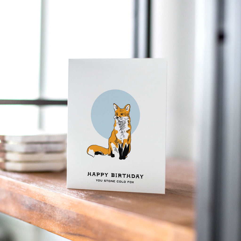 Fox Birthday Greeting Card - The Regal Find