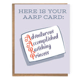 Funny 50th birthday card; Your AARP card; 50th for her - The Regal Find