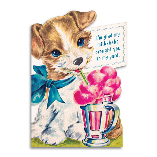 Funny Relationship Valentine Card - Milkshake Theme - The Regal Find