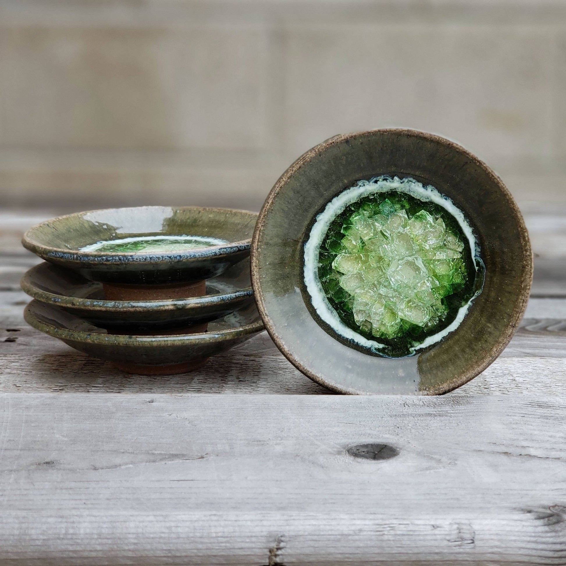Handmade Ring Dish - Wasabi Dipping Dish - Apple - The Regal Find