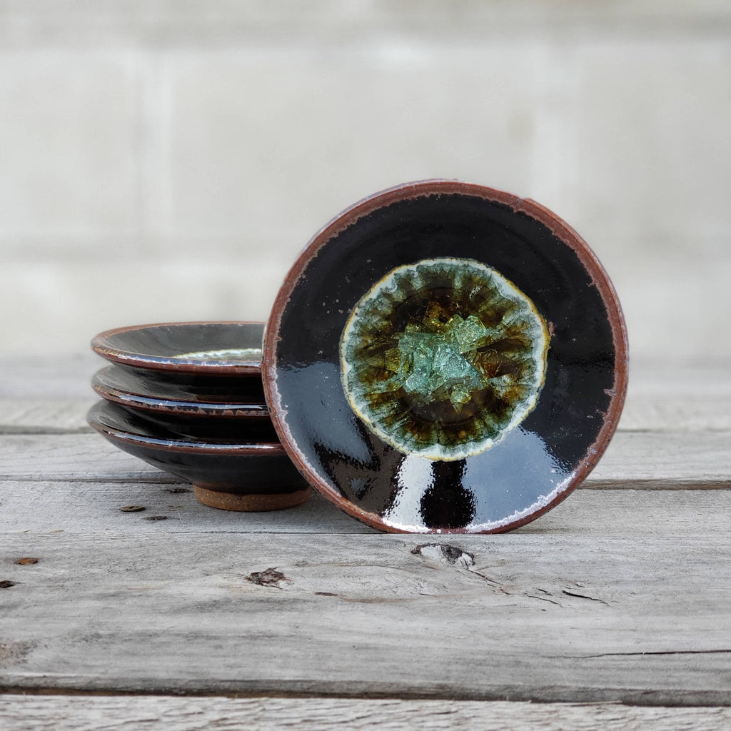 Handmade Ring Dish - Wasabi Dipping Dish - Coral - The Regal Find