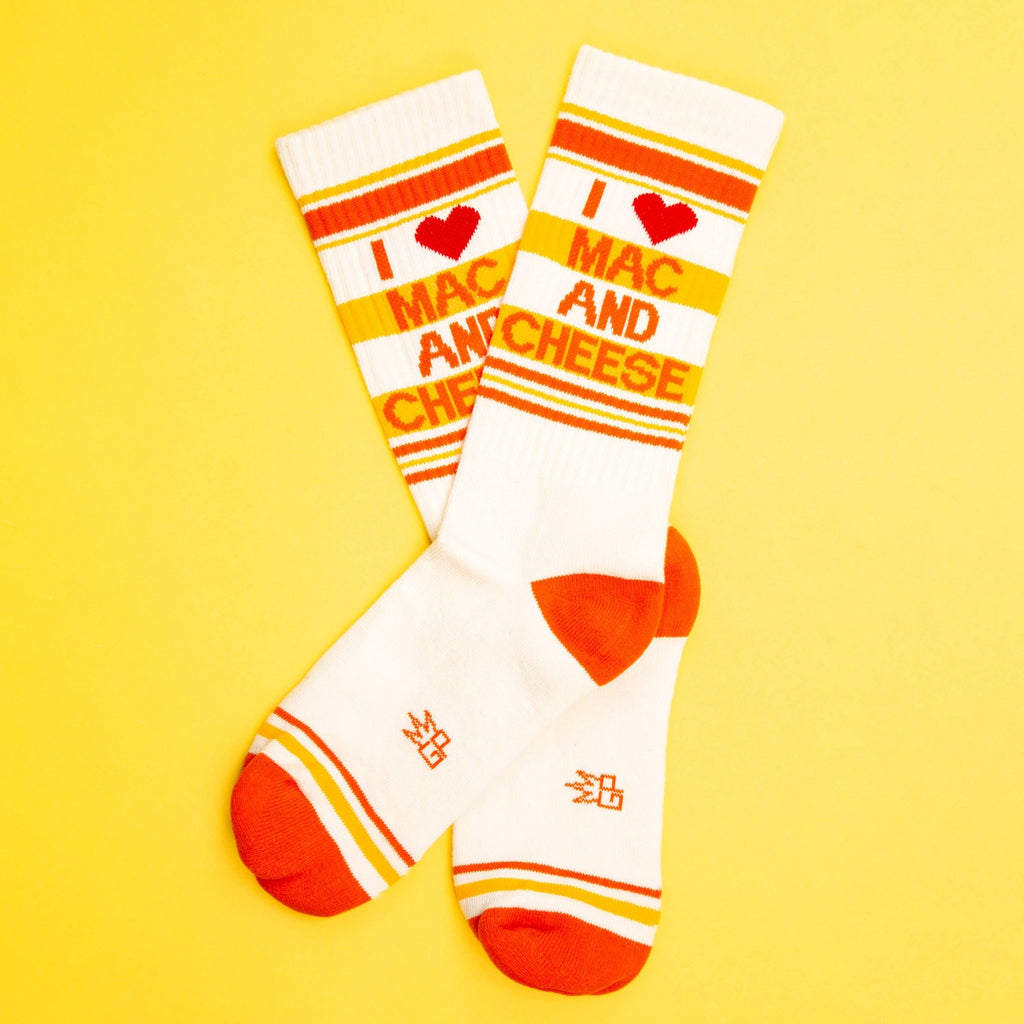 I ❤️ Mac N Cheese Gym Crew Socks - The Regal Find