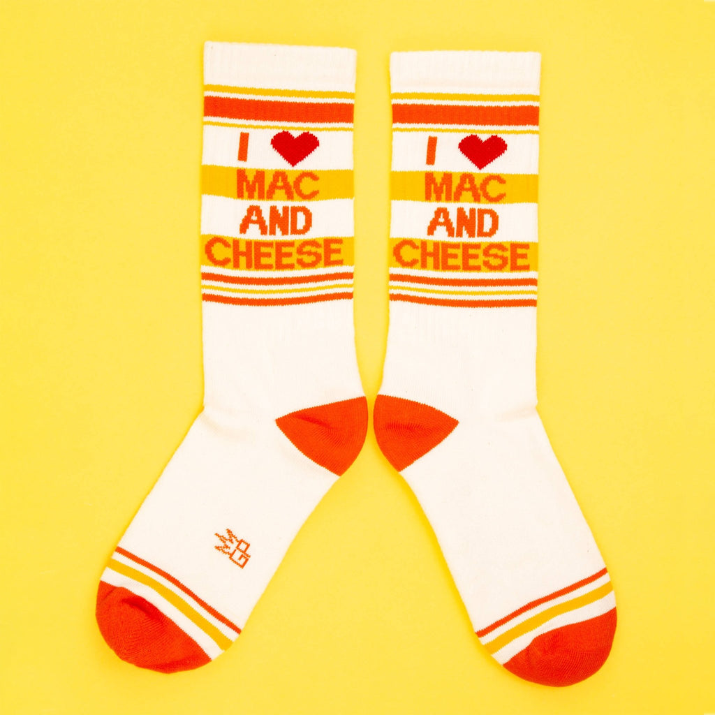 I ❤️ Mac N Cheese Gym Crew Socks - The Regal Find