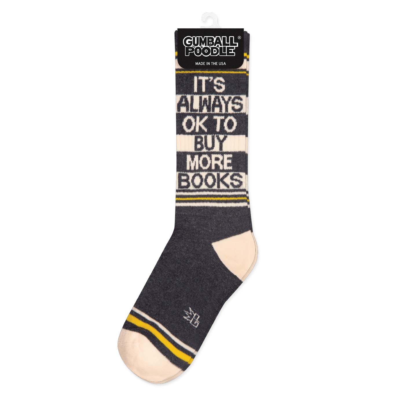 It's Always OK To Buy More Books Gym Crew Socks - The Regal Find