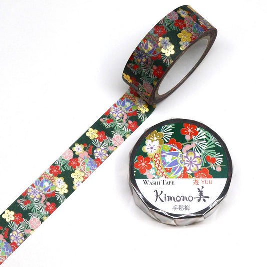 Kimono Beauty Mask Tape, 15Mm, Foil, Japaneese Handball - The Regal Find