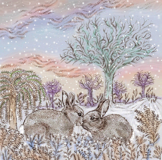 Kissing Bunnies Greeting Card - The Regal Find