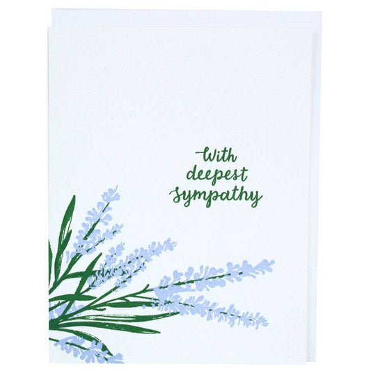 Lavender Sympathy Card - The Regal Find