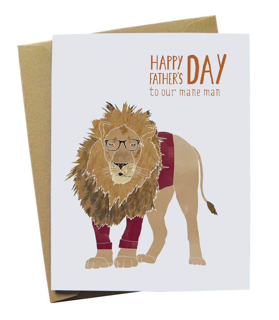 Lion Father's Day Card - The Regal Find