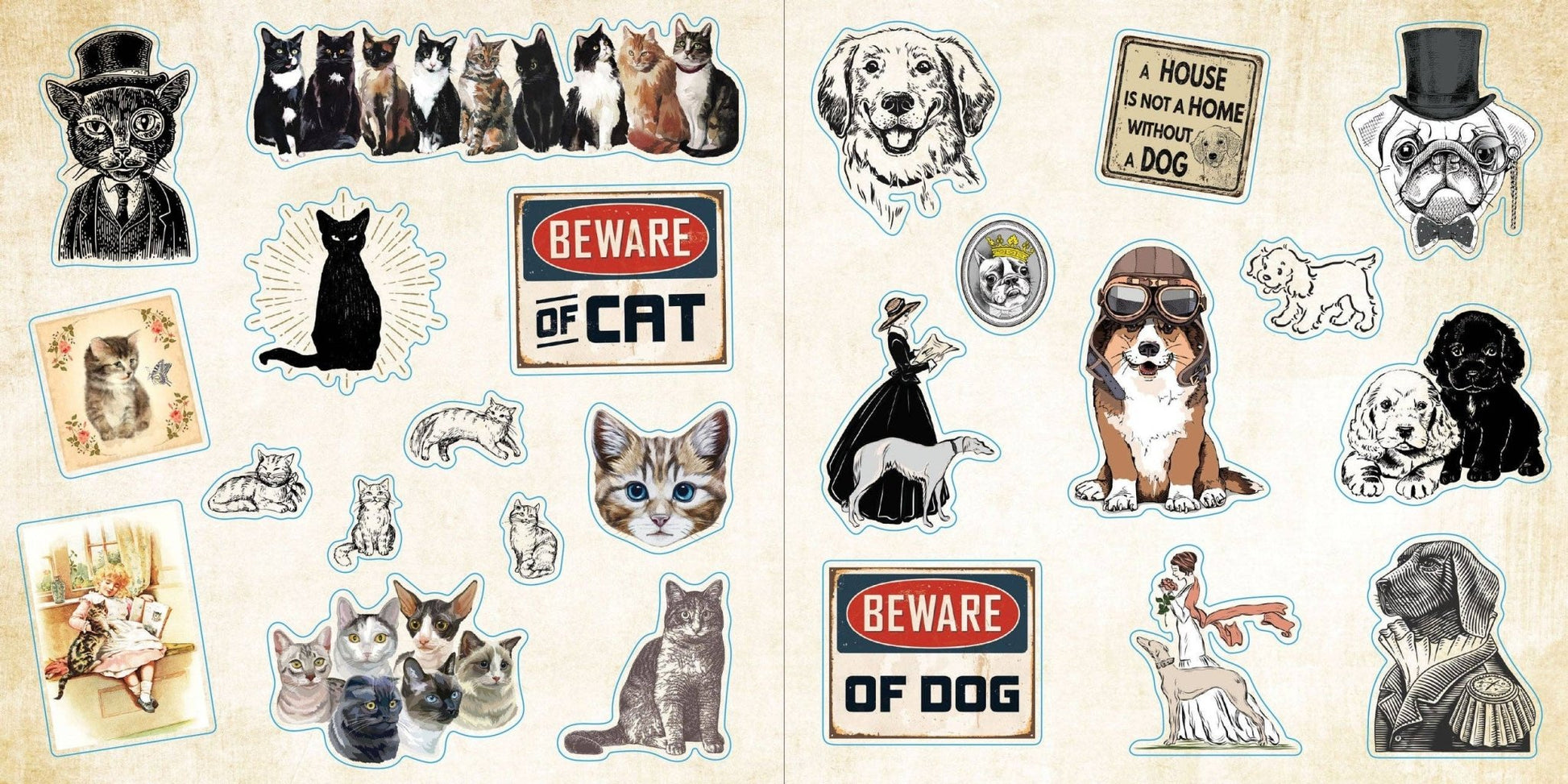 Loads of Ephemera Sticker Book (580 stickers) - The Regal Find