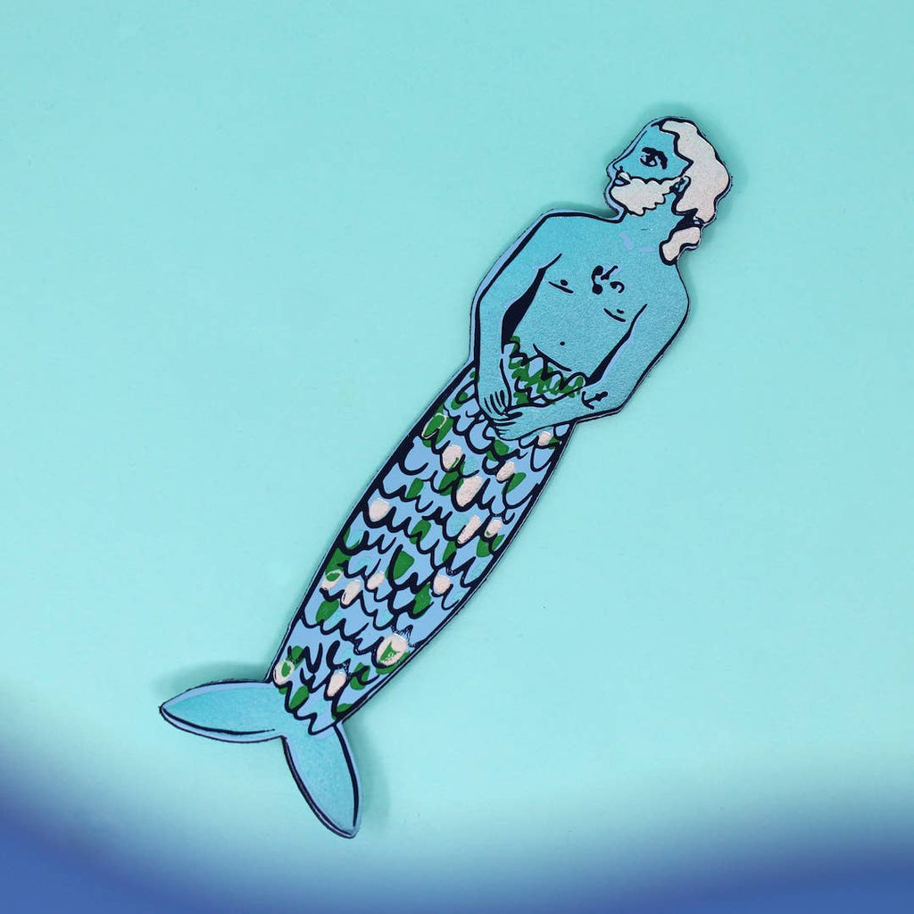 Mer-Man Bookmark: Pale Blue - The Regal Find